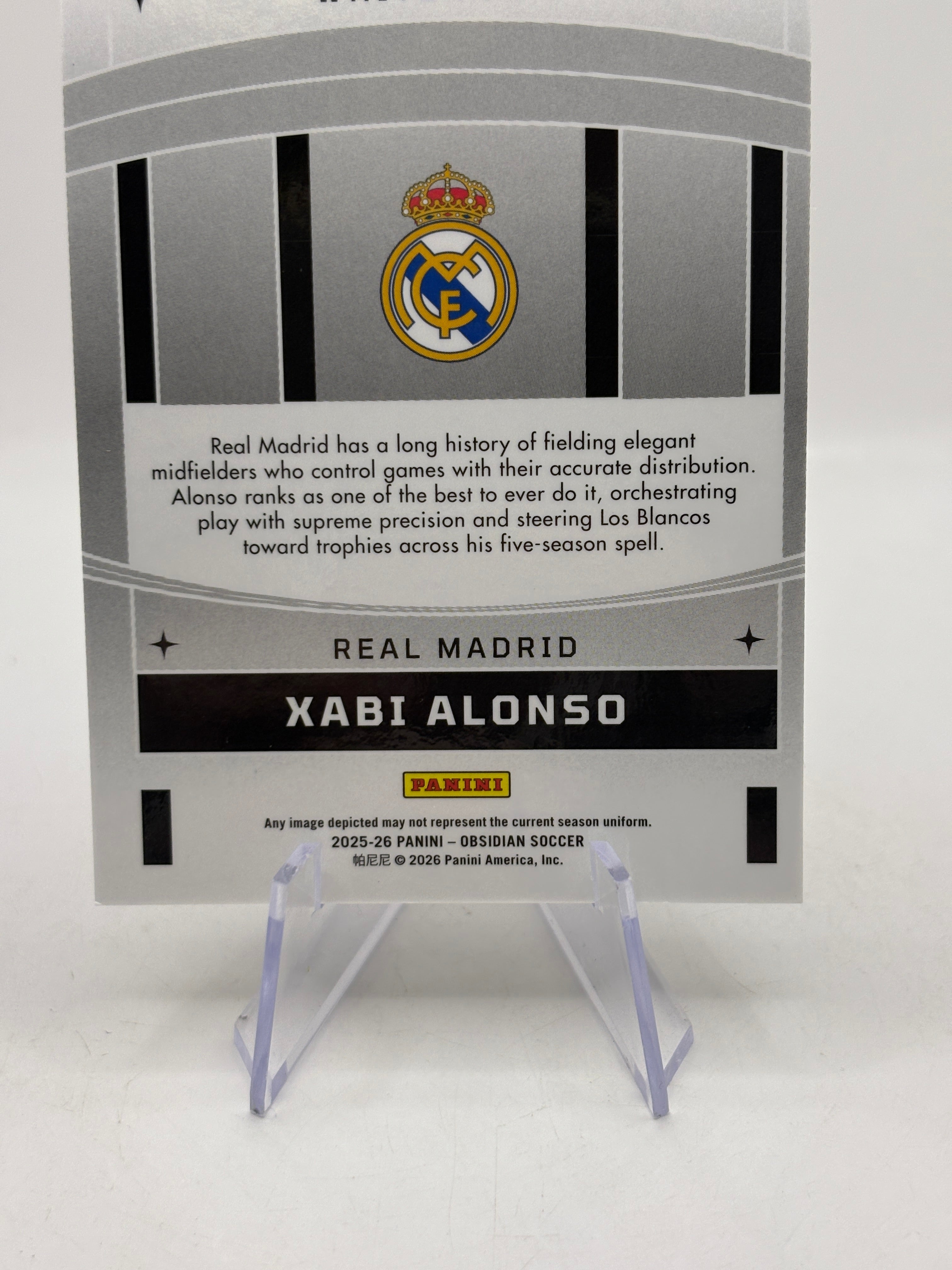 2025-26 Panini Obsidian - Xabi Alonso White Night Case Hit Real Madrid #7 SSP